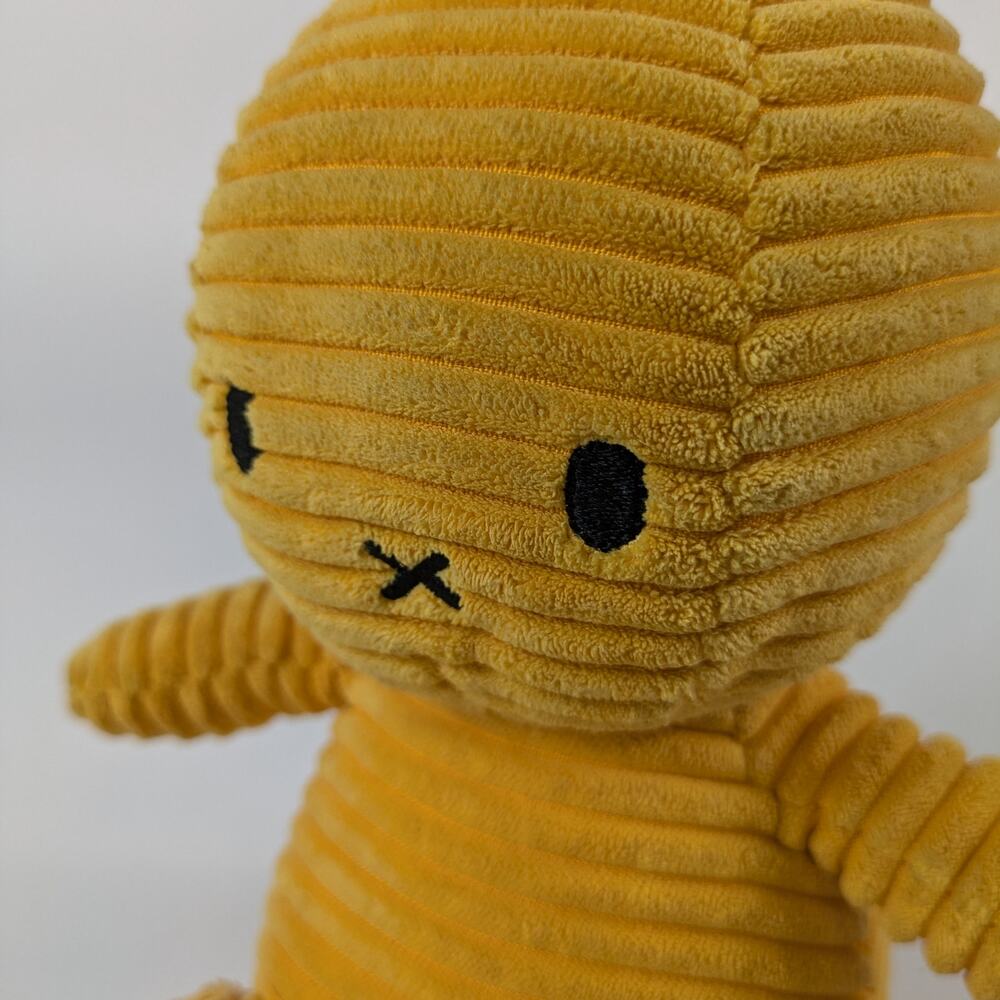Miffy Corduroy Stuffed Bunny Buttercream Rabbit Plush Nijntje Official Yellow - Picture 5 of 13